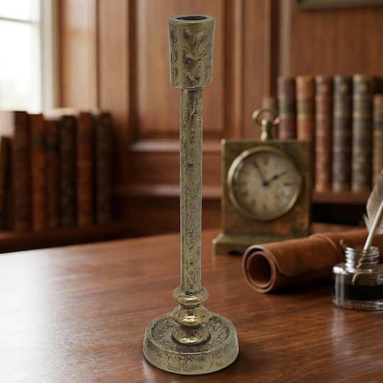 Antique Bronze Taper Candle Holder by Ashland